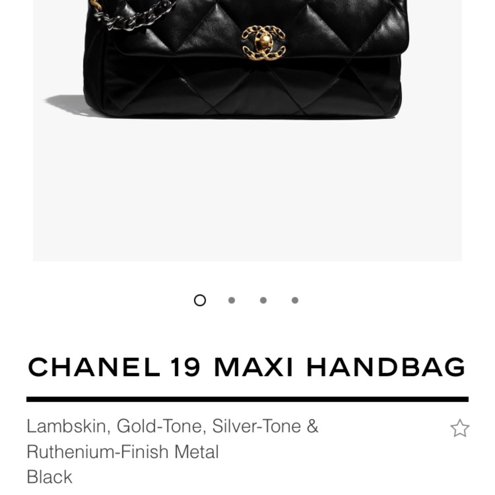 Chanel 19 Maxi Black Lambskin - Picture 13 of 13